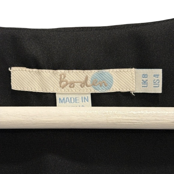 Boden Navy Black Ladies Frilled Layered Sheath Dress Size 4 - Picture 4 of 5